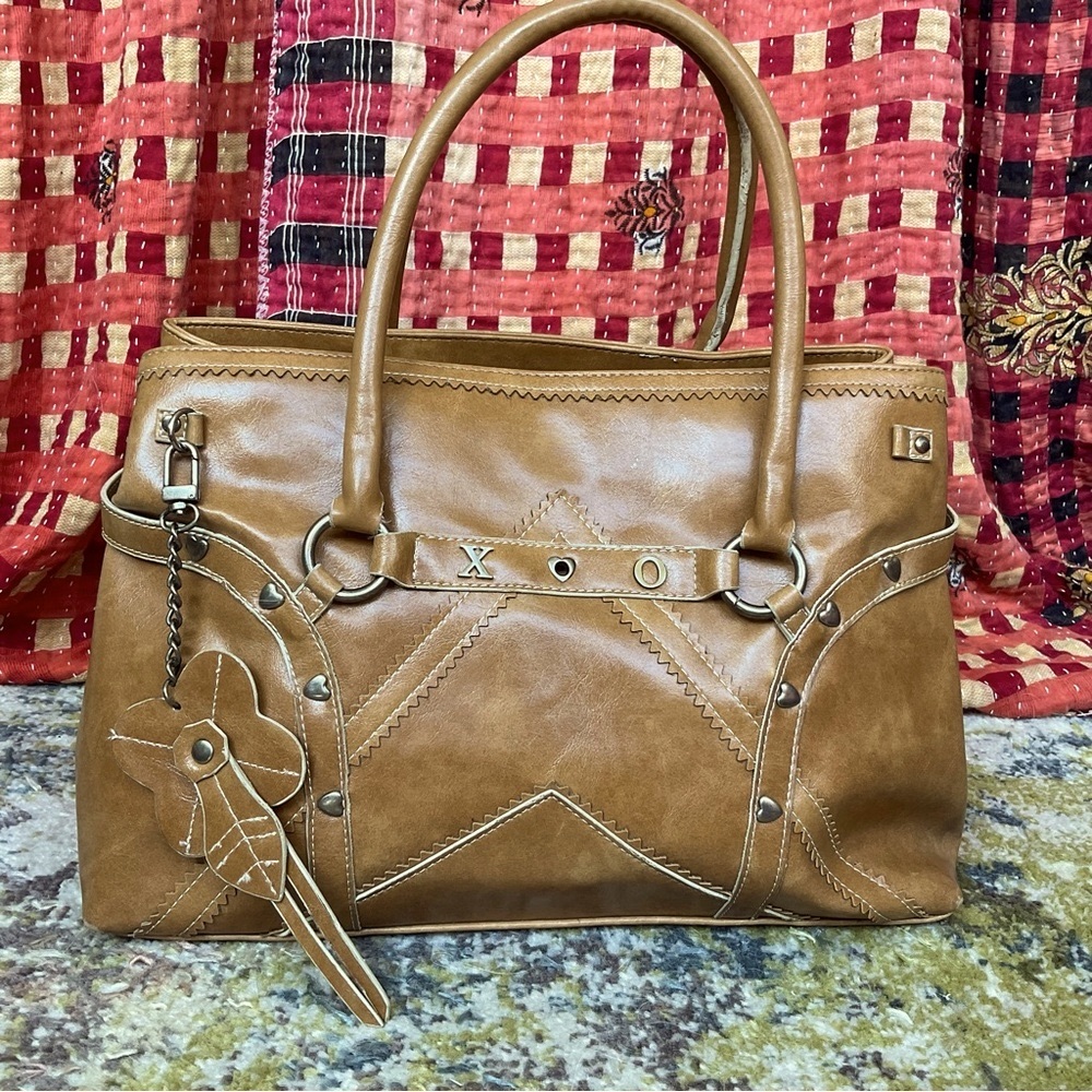 XOXO Tan Faux Leather Handbag